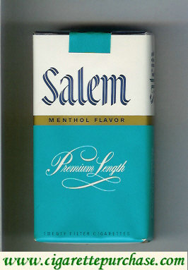 Salem Menthol Flavor green white 100s cigarettes soft box